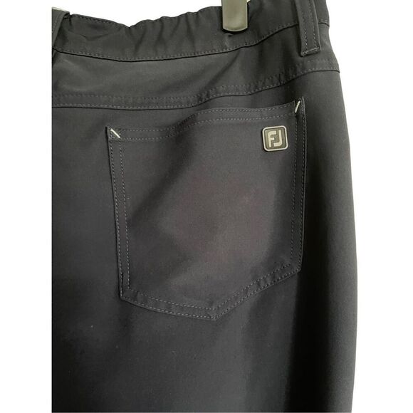 Footjoy FJ Mens Navy Blue Flat Front Five Pocket Style Chino Pants Size 34/32 - Picture 5 of 11